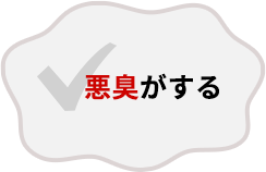 悪臭がする
