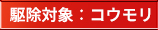 駆除対象：コウモリ